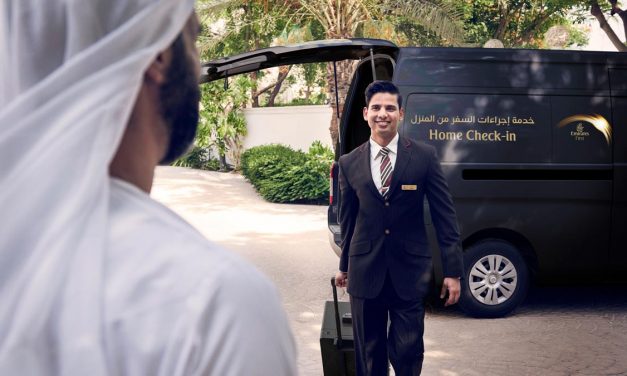 EMIRATES: First class passengers can check in themselves and their baggage at home