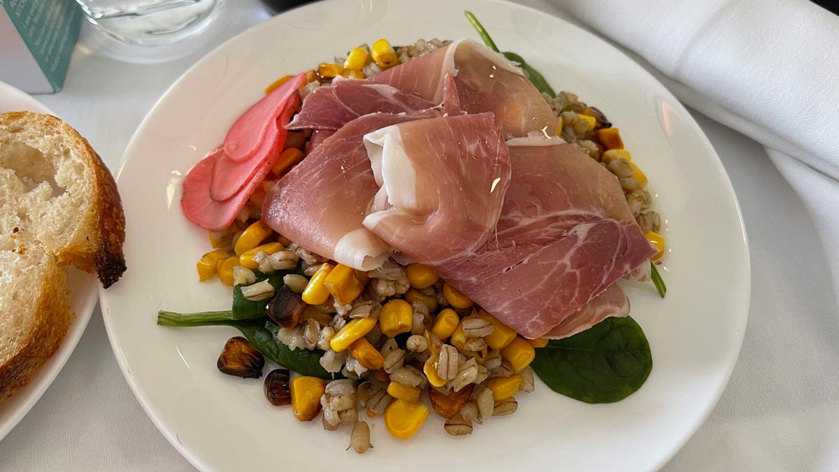 a plate of food on a table