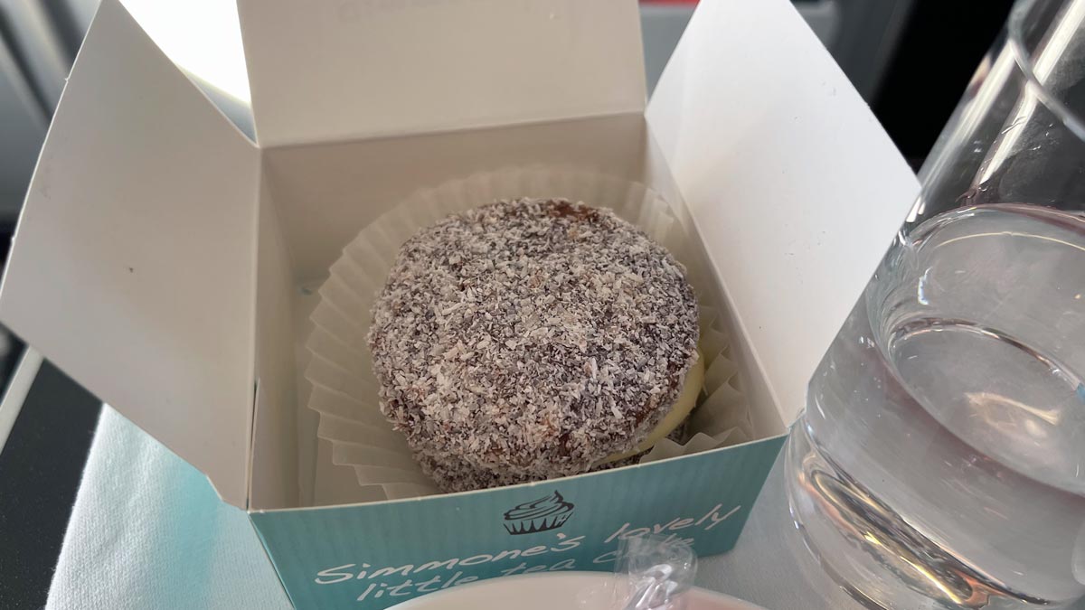 a cupcake in a box