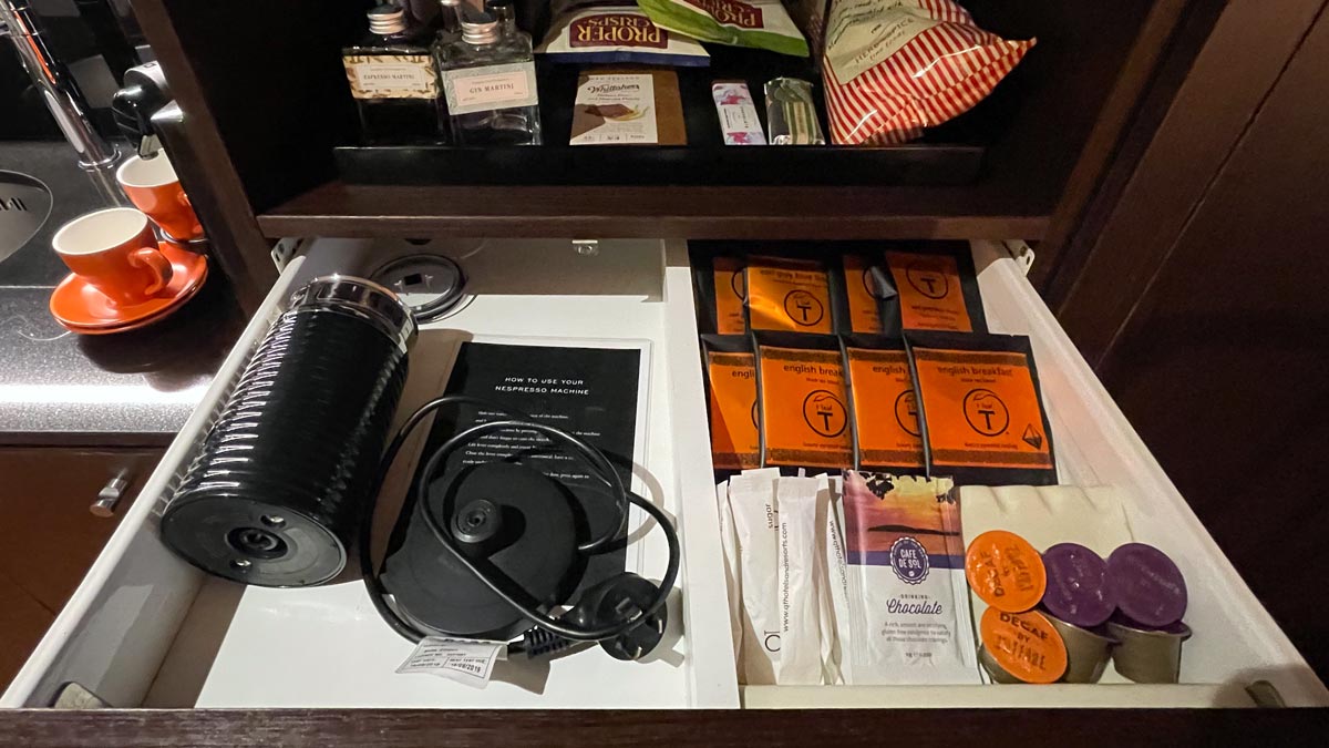 a drawer with a variety of items