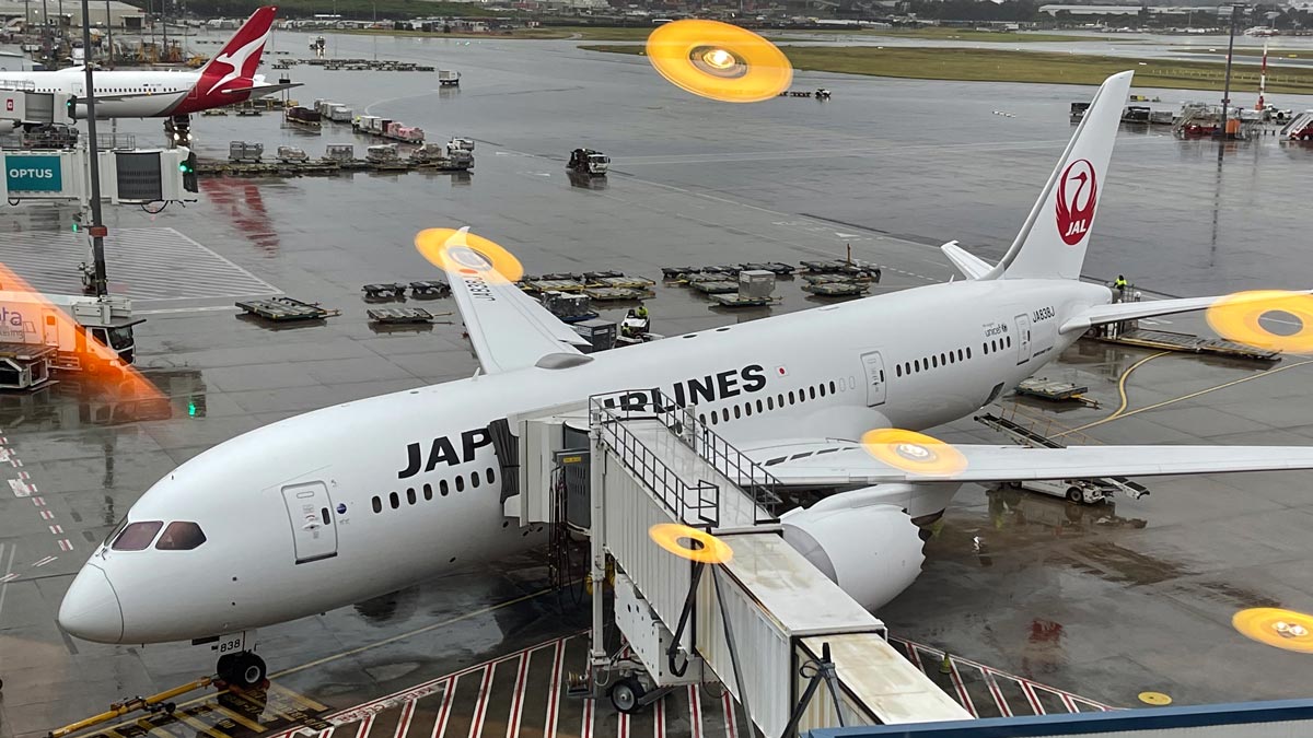 an airplane on the runway