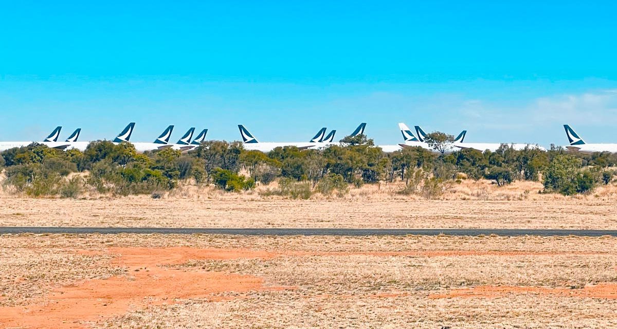 CATHAY PACIFIC: Where are their planes stored?