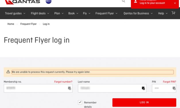 QANTAS: Scores own goal. Issues apology and cash, then website crashes