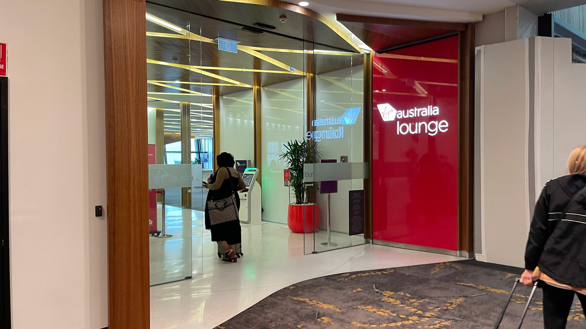 Virgin Australia Lounge entrance, Melbourne