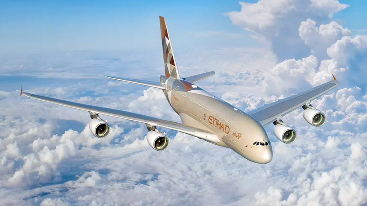 an airplane flying in the sky