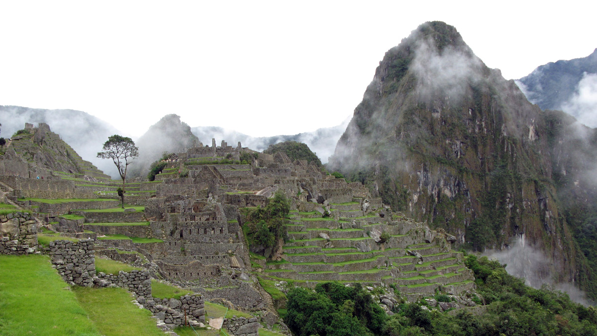 stone buildings on a mountain