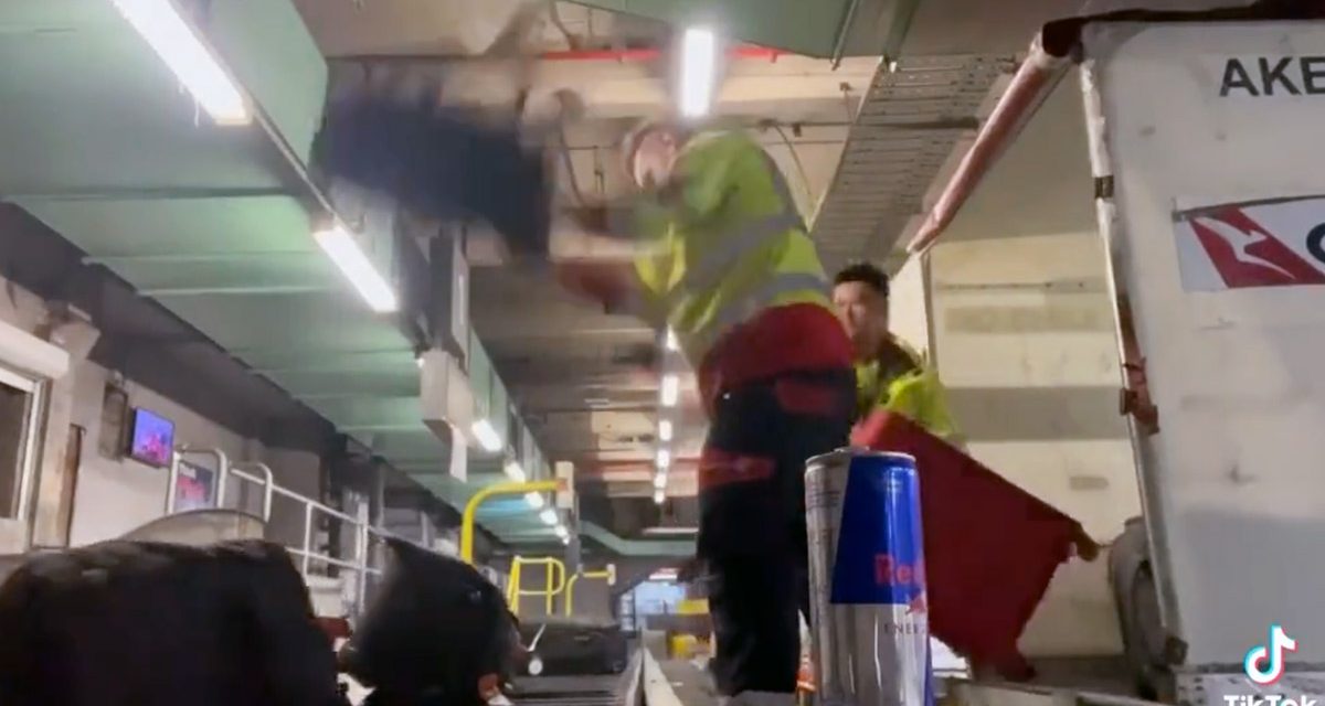 QANTAS/SWISSPORT: This is how your luggage gets treated?