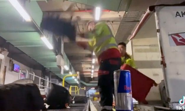 QANTAS/SWISSPORT: This is how your luggage gets treated?