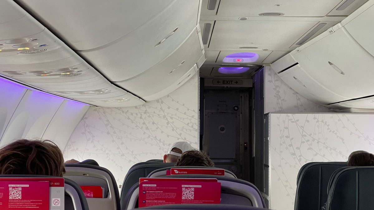 a person sitting on an airplane