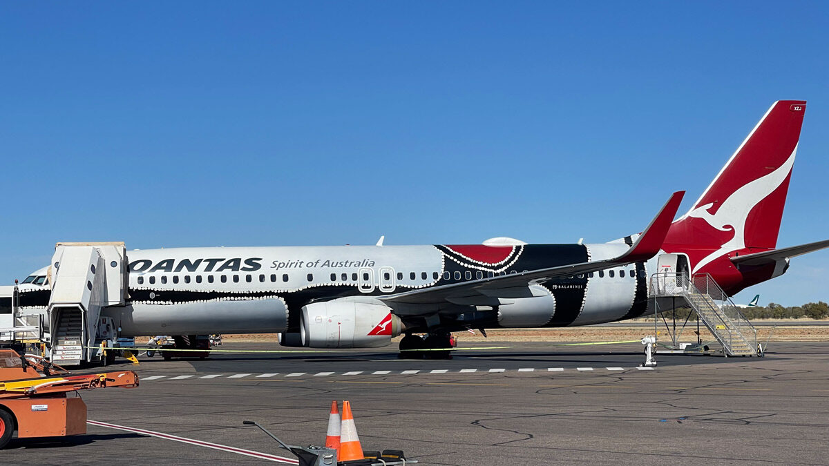 a large airplane on a runway