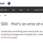 QANTAS: Tech fail. Frequent flyers can’t even get reward booking page to load. Miss out on premium classic rewards