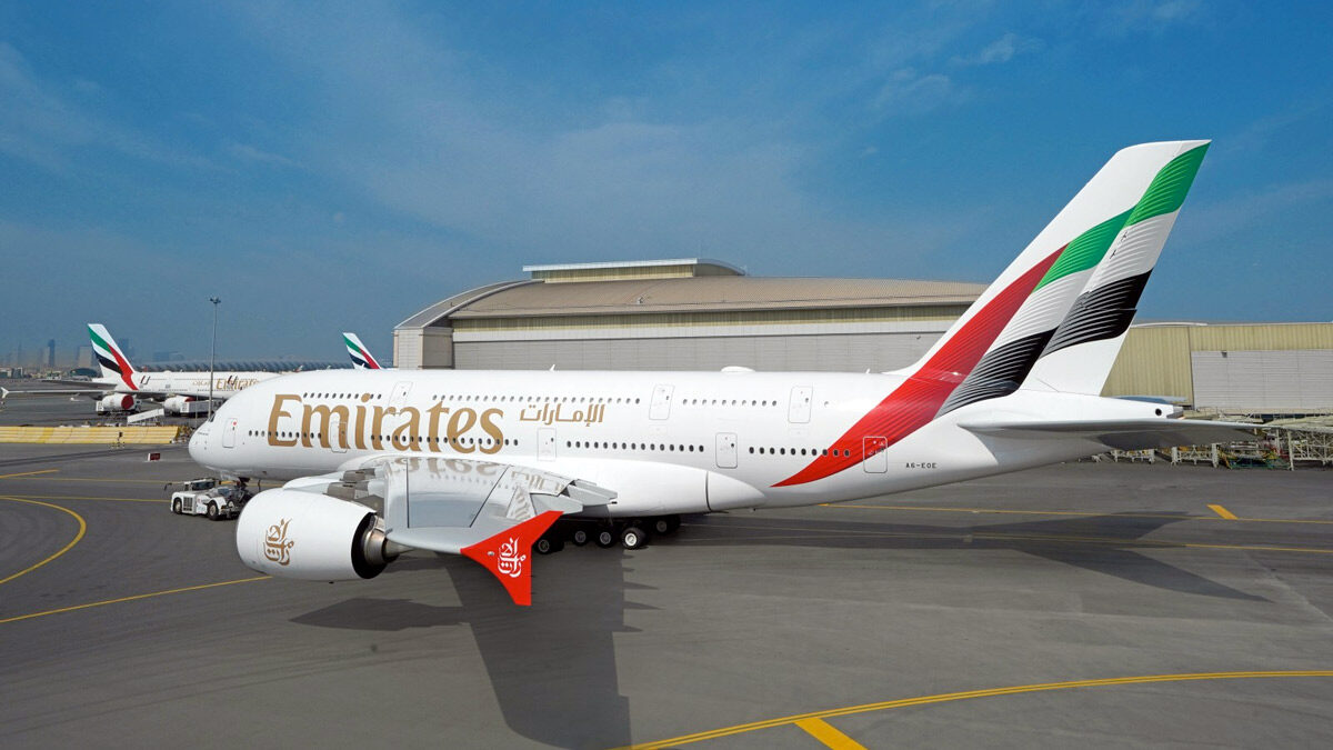 a large airplane on the runway