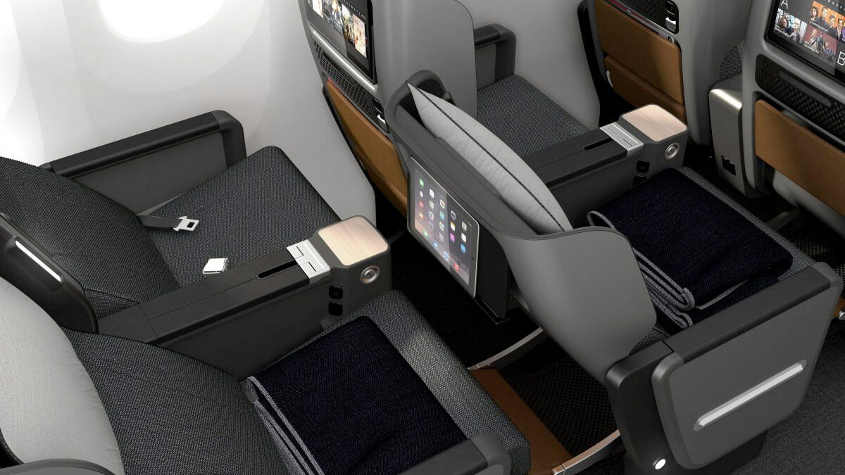 Premium Economy which you can't book on this 'domestic' leg of QF5/6