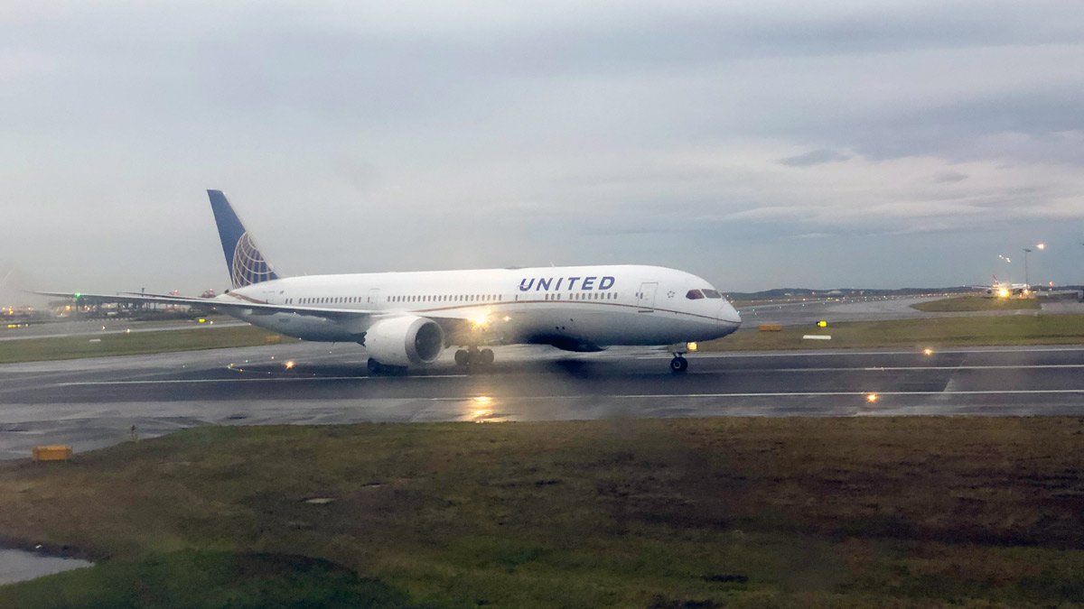 a plane on a runway