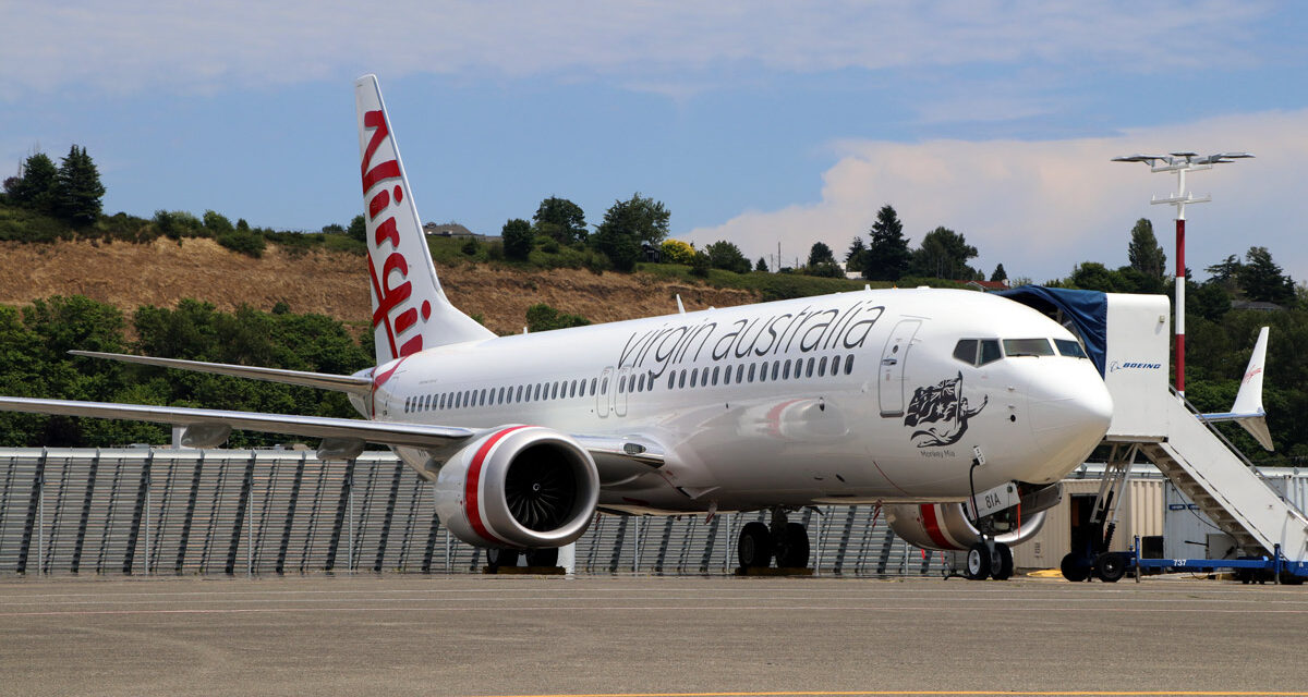 VIRGIN AUSTRALIA: New Boeing 737-8 MAX arrives in Australia
