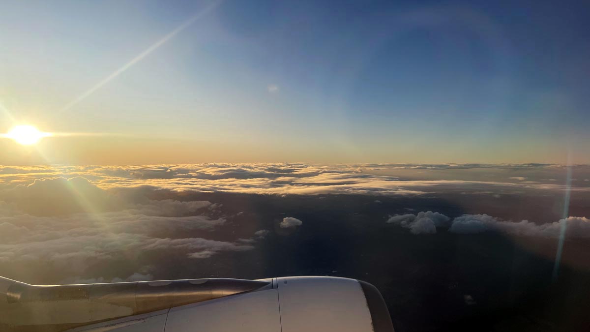 a view of clouds from an airplane