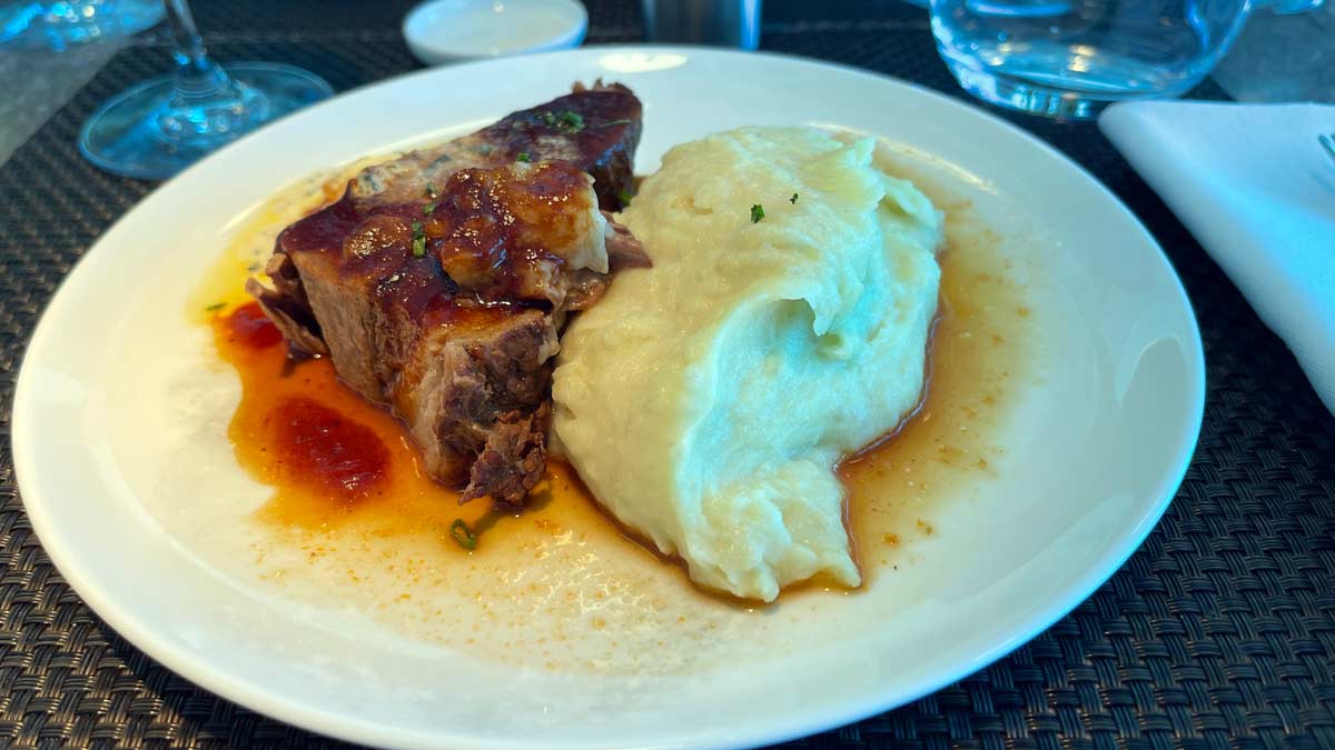 a plate of food on a table