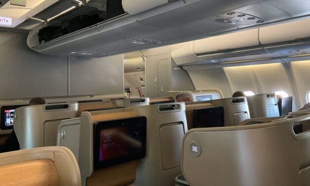 QANTAS: How the crew tell if your Business Class seat is upright for landing on an A330