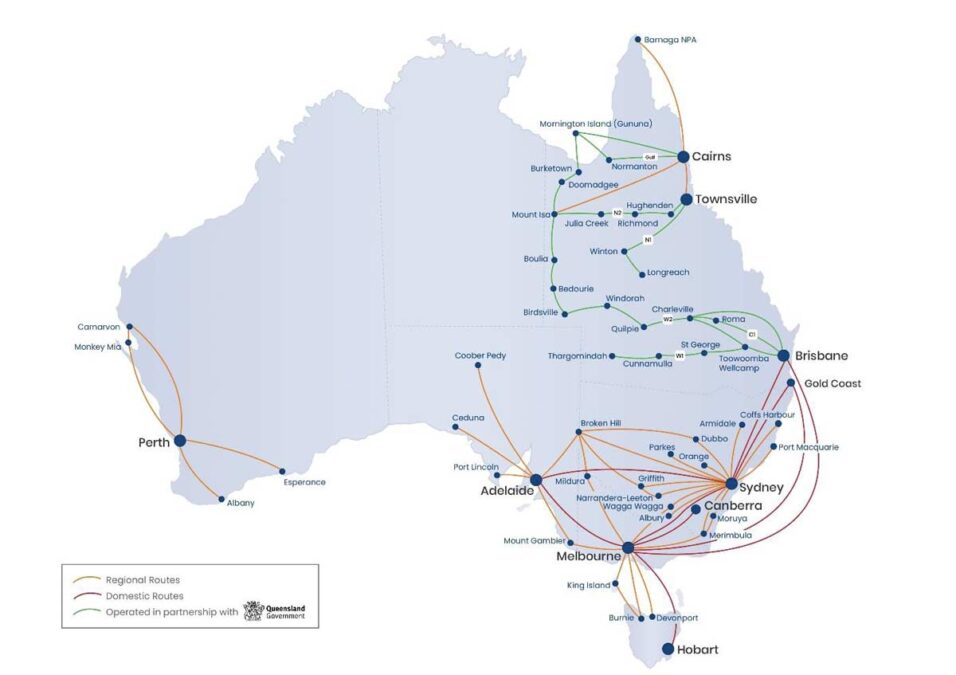 REX route map