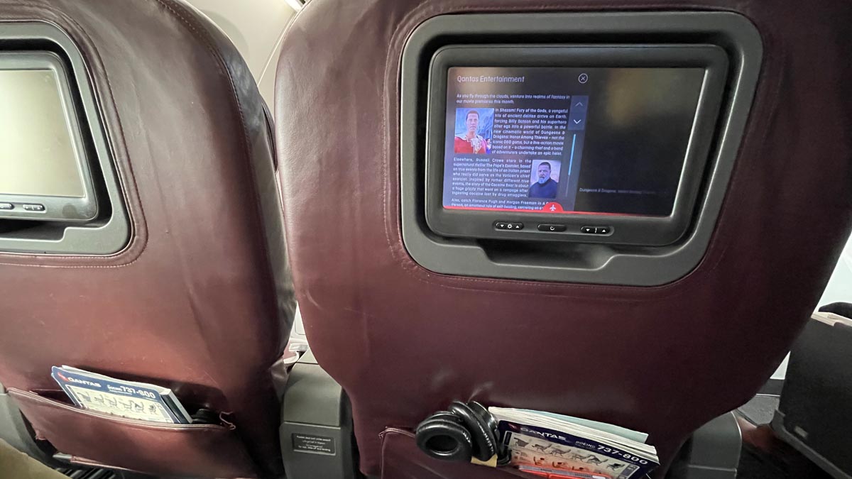 Seat Back Video screens in Business.  [Schuetz/2PAXfly]