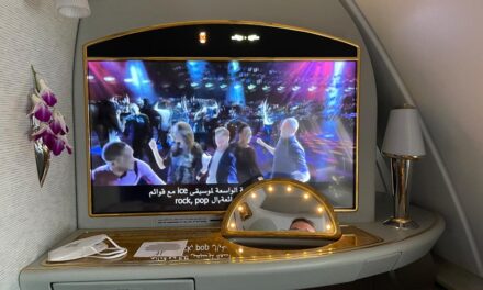 FLIGHT REVIEW: Emirates A380 First Class — Christchurch to Sydney — Part 3 —the seat, the meal and the service