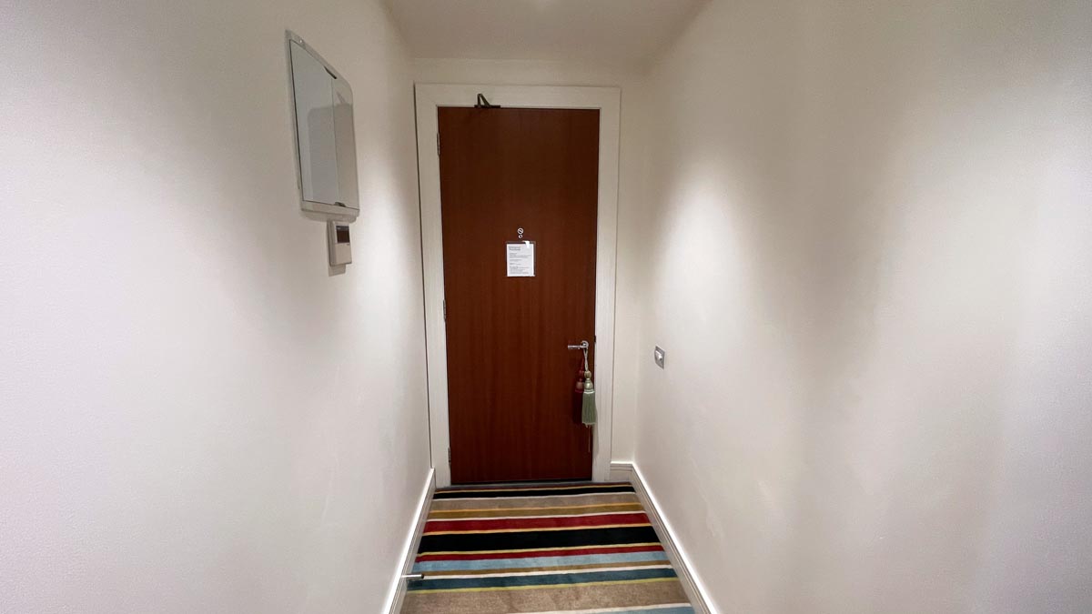 a door in a hallway