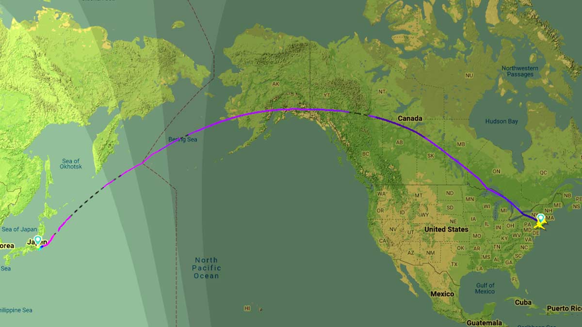 ANA flight NH189, usual flight path 28 October 2023 [2PAXfly/flightradar24]