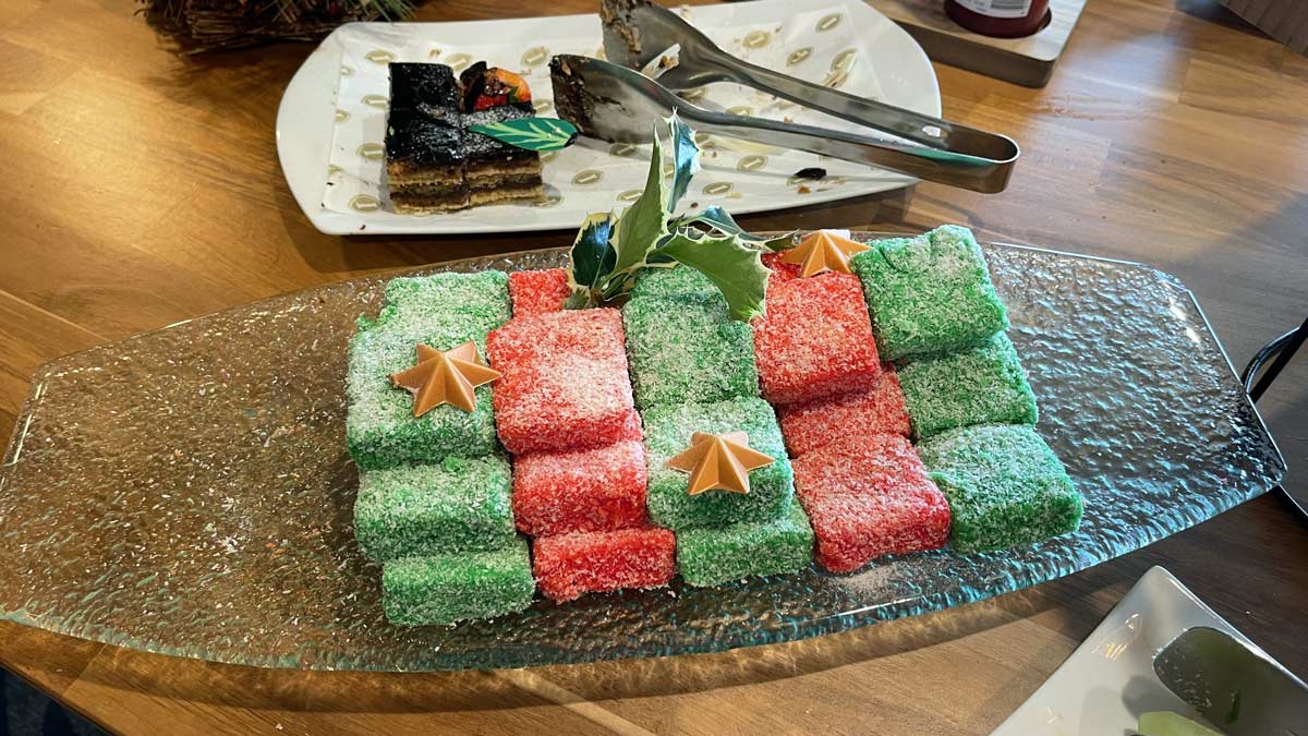 a plate of food on a table