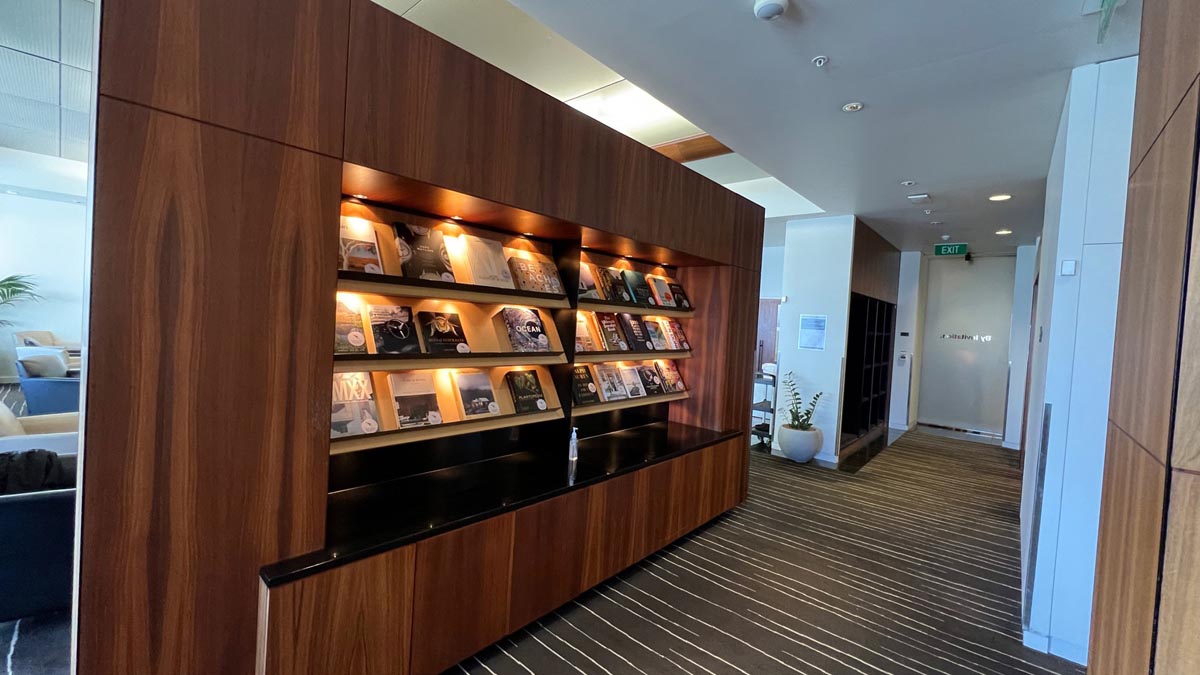 a shelf with books on it