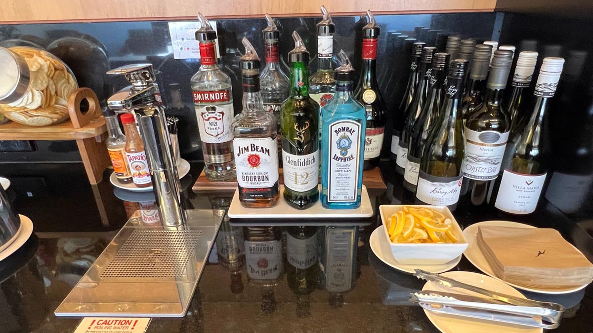 a group of bottles of alcohol on a table