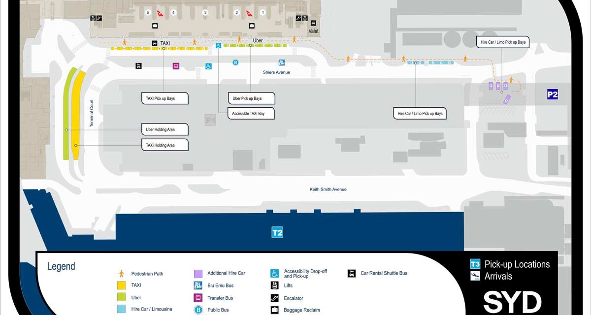 SYDNEY AIRPORT T3: Uber pickup zone moves closer to terminal