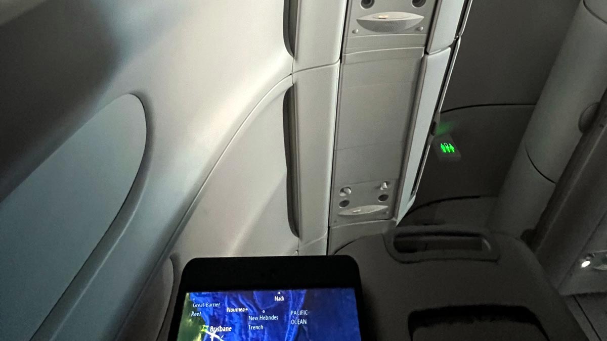 a screen on a plane