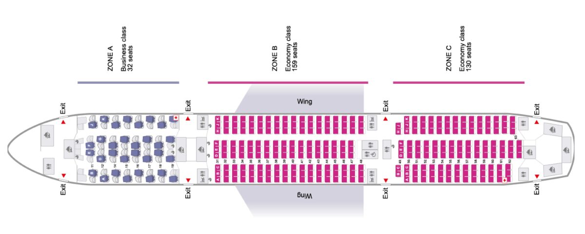 a map of an airplane