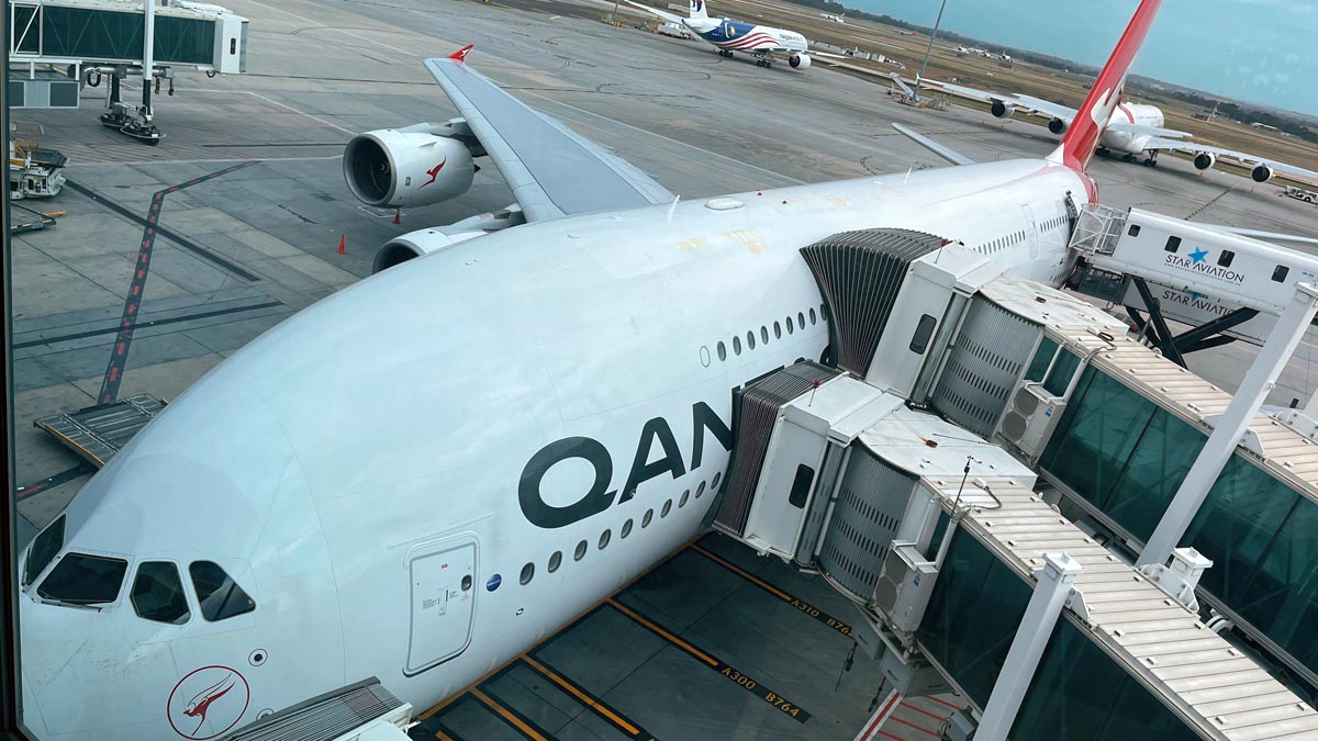 an airplane on the tarmac