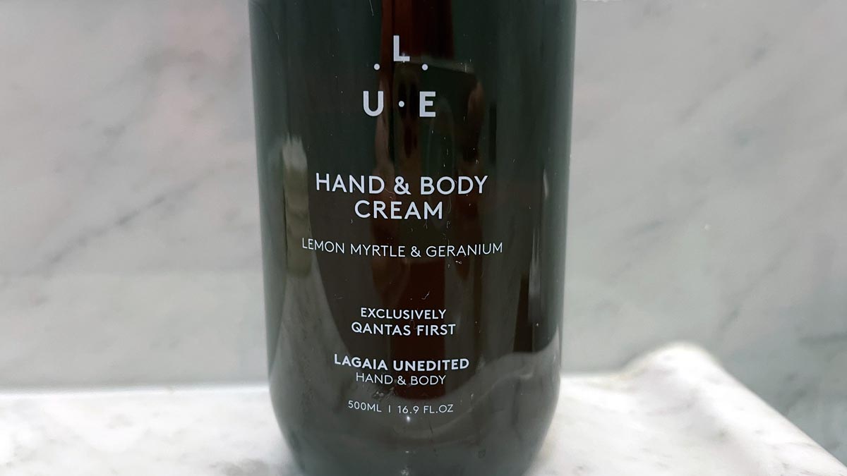 a bottle of hand cream