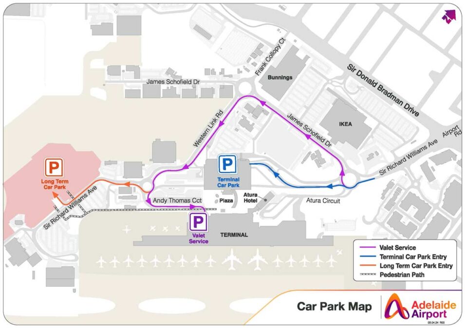 a map of a parking lot