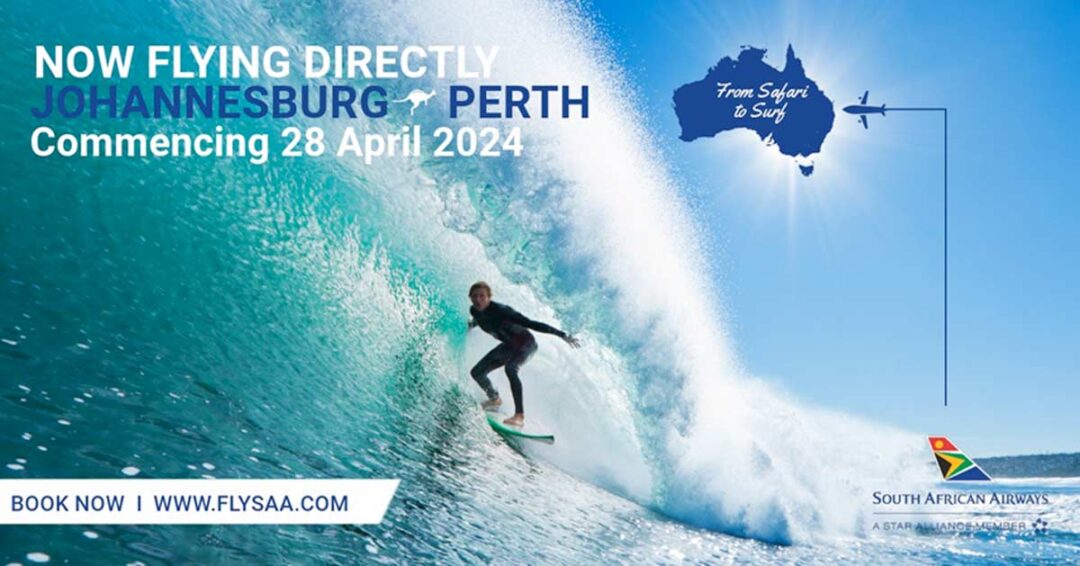 Discover the Perth/Johannesburg Route by South African Airways 2PAXfly Travel News, Airline