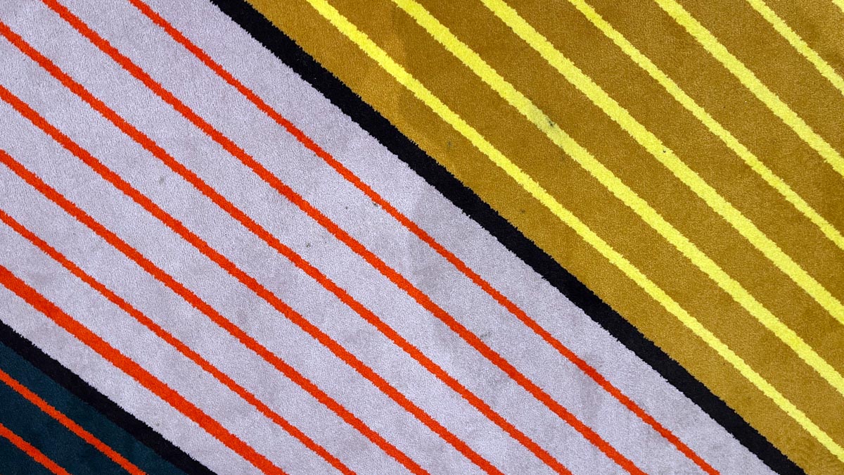 a close up of a carpet