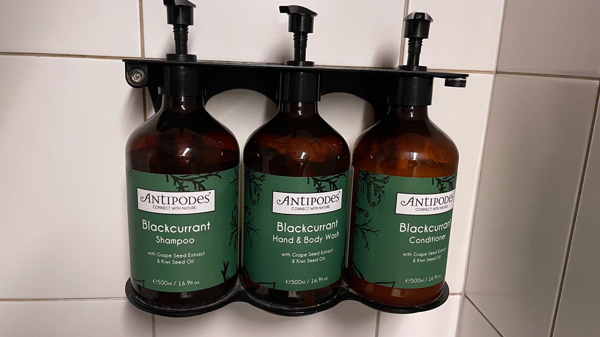 a group of bottles of shampoo