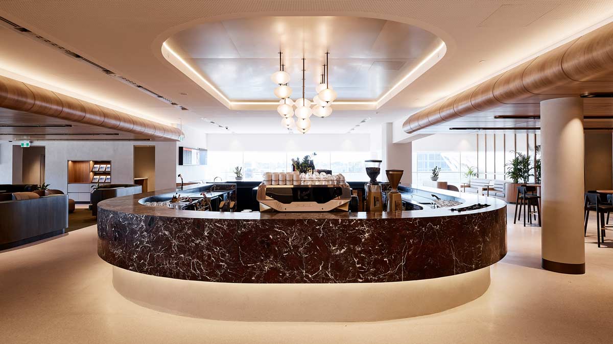 a counter in a room