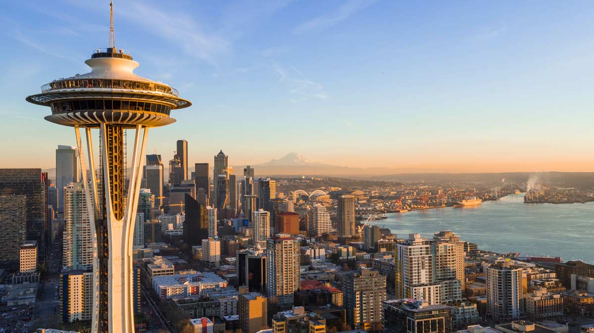 Space Needle with a space needle