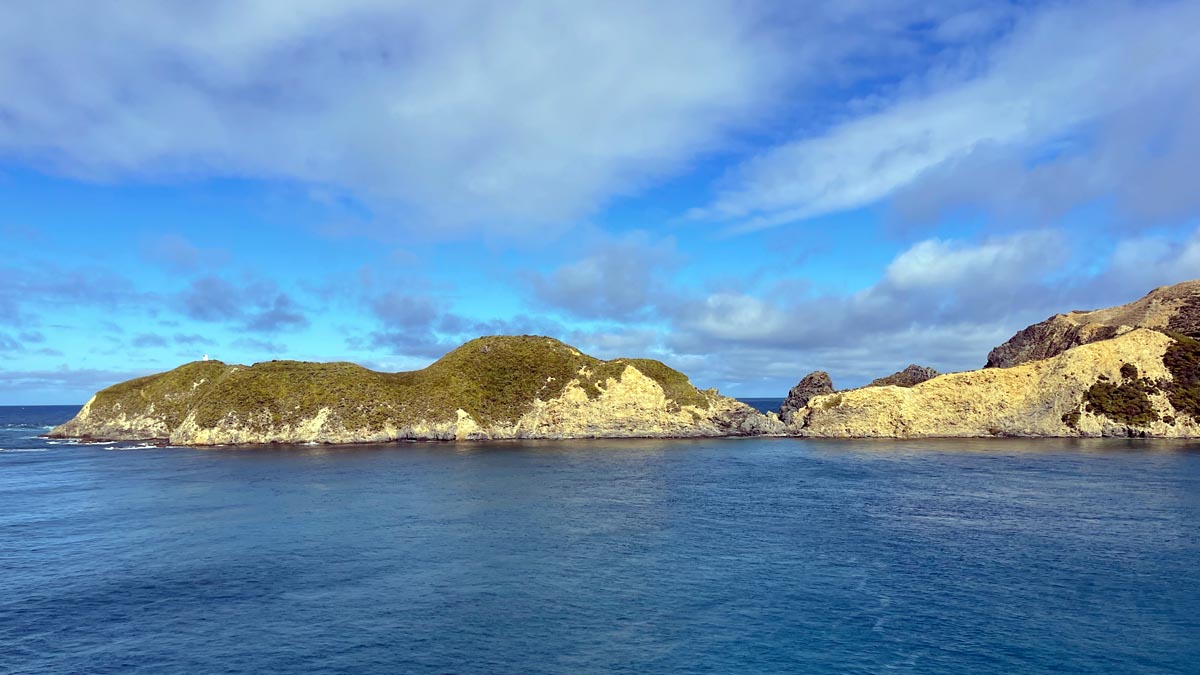 a rocky islands in the water