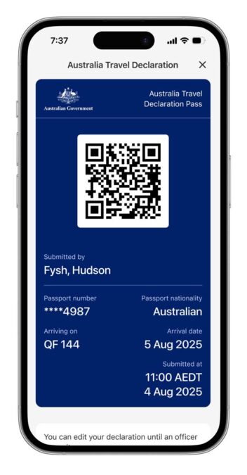 a cell phone with qr code