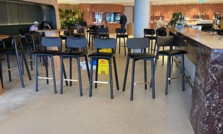 LOUNGE REVIEW: Adelaide Qantas Business Class lounge — ceiling leaks already