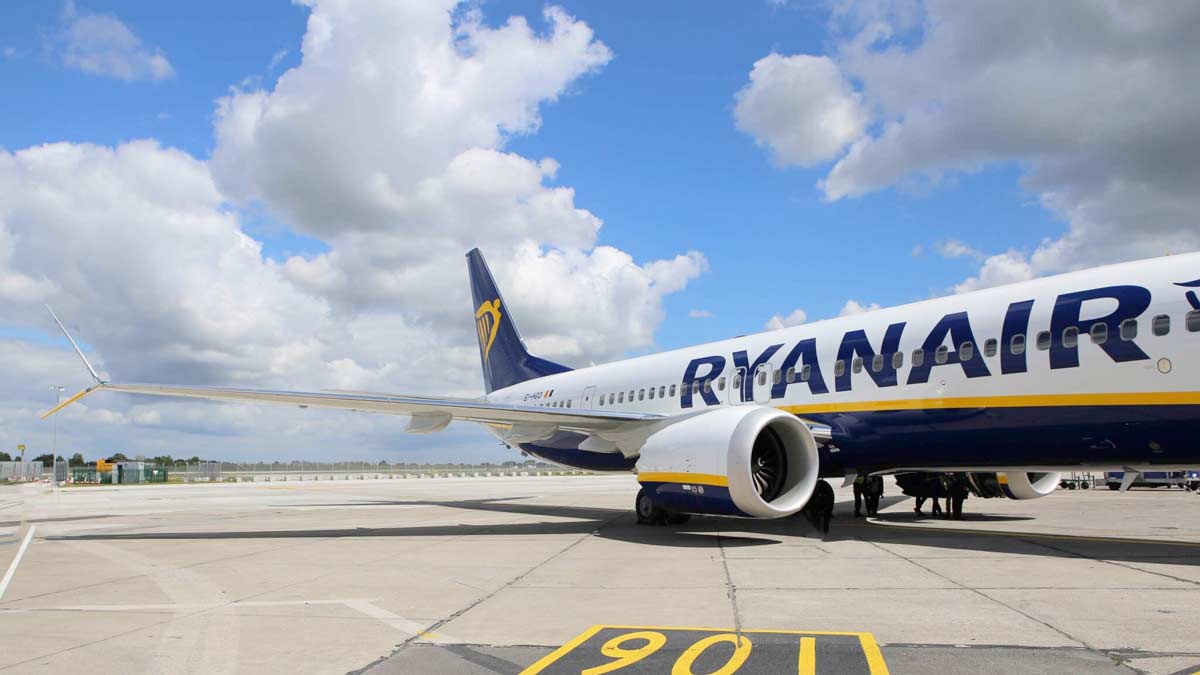 a large airplane on a runway