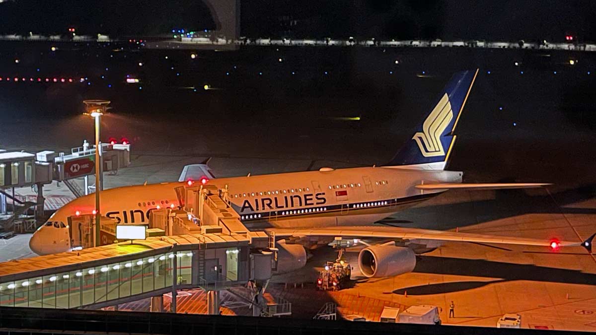 an airplane at an airport