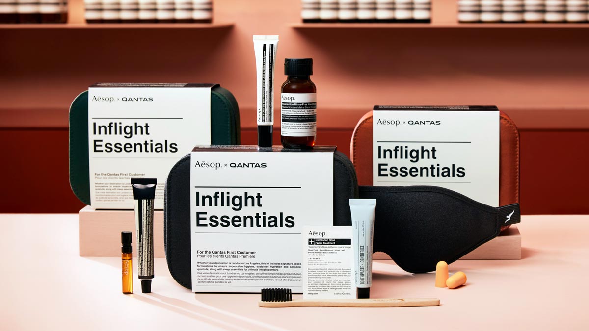 a group of products on a table