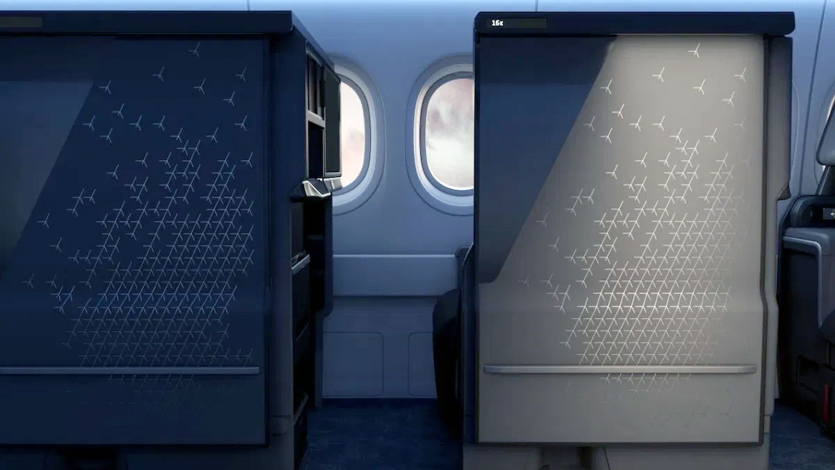 an airplane with windows and a door