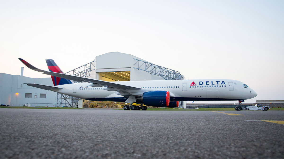 a large airplane on the runway