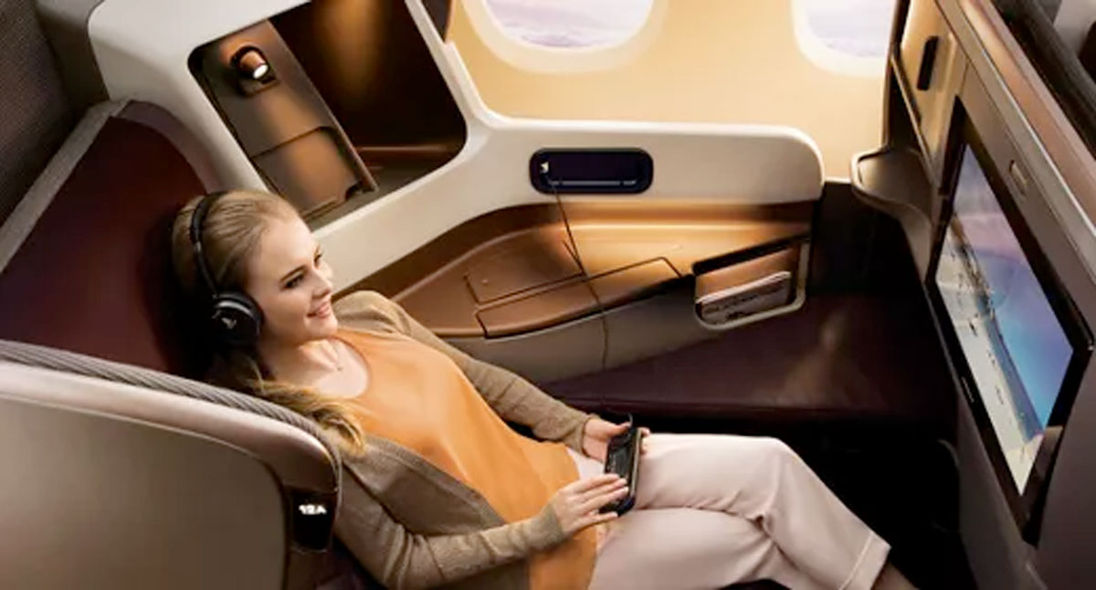 a woman sitting in a chair